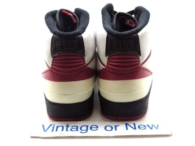 VTG Nike Air Jordan II 2 White Varsity Red Black Retro G...