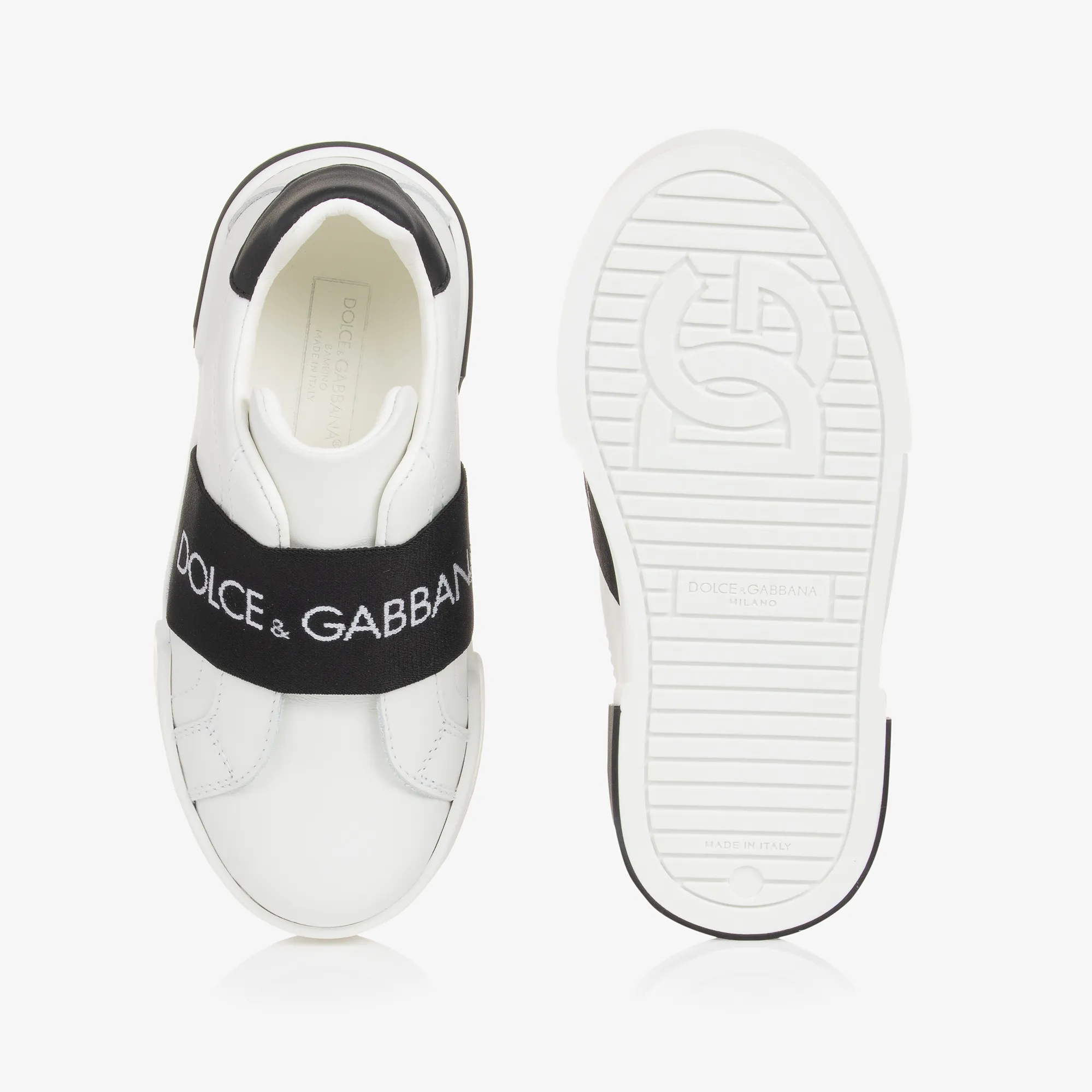 White Leather Portofino Trainers