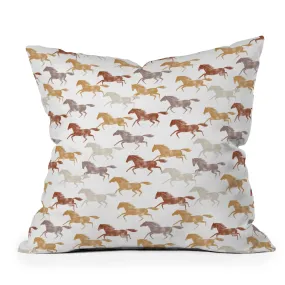 Wild Horses Indoor / Outdoor Throw Pillows (DS) DD