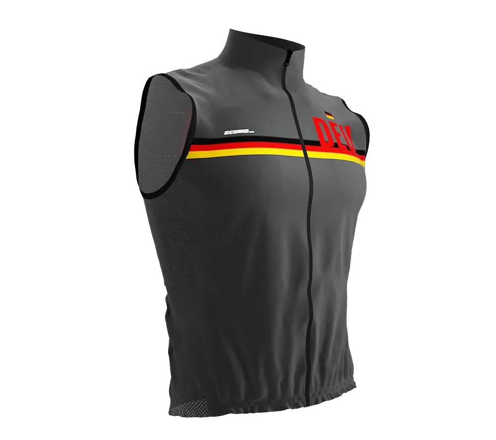 Wind Breaker Cycling Running Sports Vest Germany Country Code for Men And Women