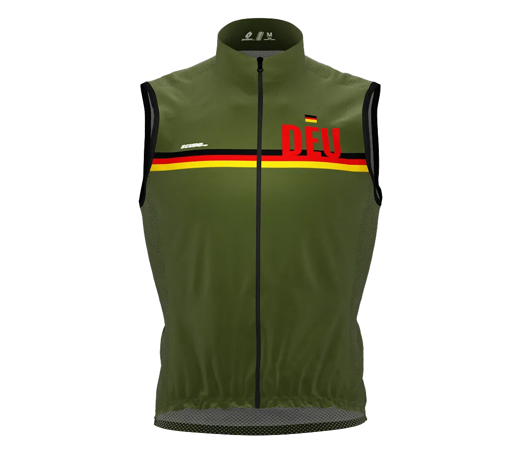 Wind Breaker Cycling Running Sports Vest Germany Country Code for Men And Women