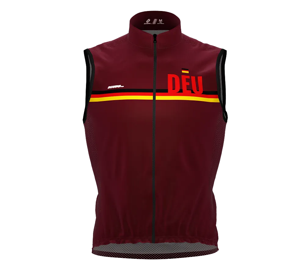 Wind Breaker Cycling Running Sports Vest Germany Country Code for Men And Women