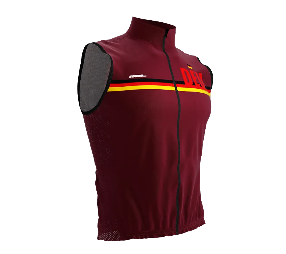 Wind Breaker Cycling Running Sports Vest Germany Country Code for Men And Women