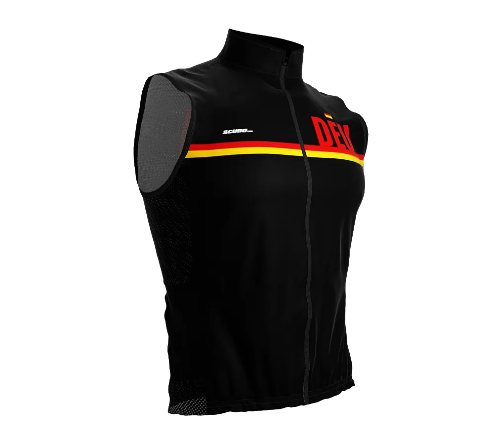 Wind Breaker Cycling Running Sports Vest Germany Country Code for Men And Women