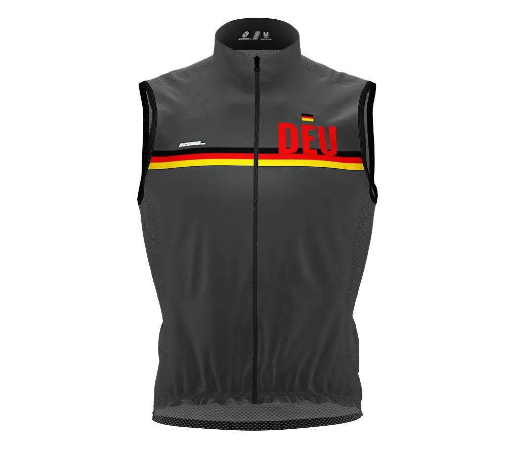 Wind Breaker Cycling Running Sports Vest Germany Country Code for Men And Women