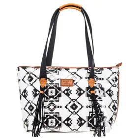 Women's Hooey Whiteriver Large Tote #HLT003-WHBK