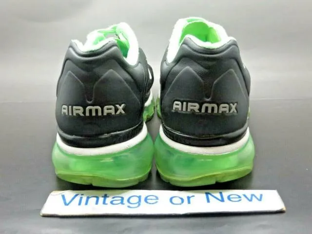 Women's Nike Air Max+ 2011 Black Summit White Neo Lime R...