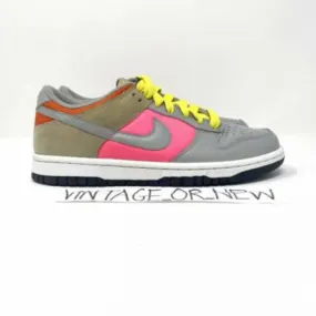 Women's VTG 2008 Nike Dunk Low Medium Grey Laser Pink 33...