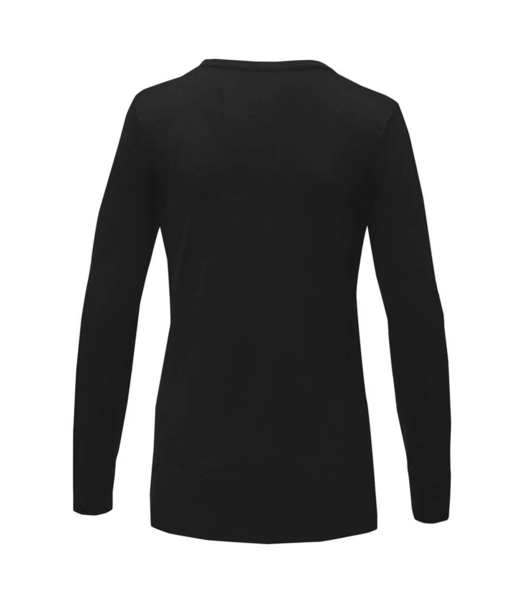 Womens/ladies stanton pullover solid black Elevate