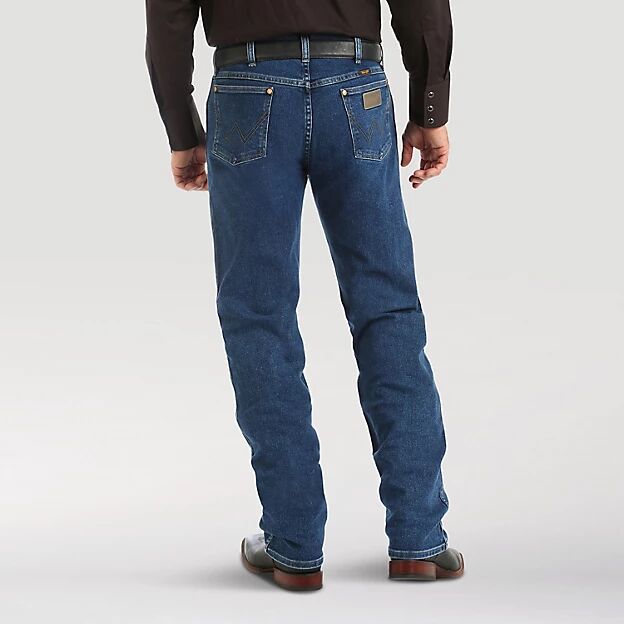 Wrangler Men's Cowboy Cut Original Fit Active Flex Jeans in Stonewash