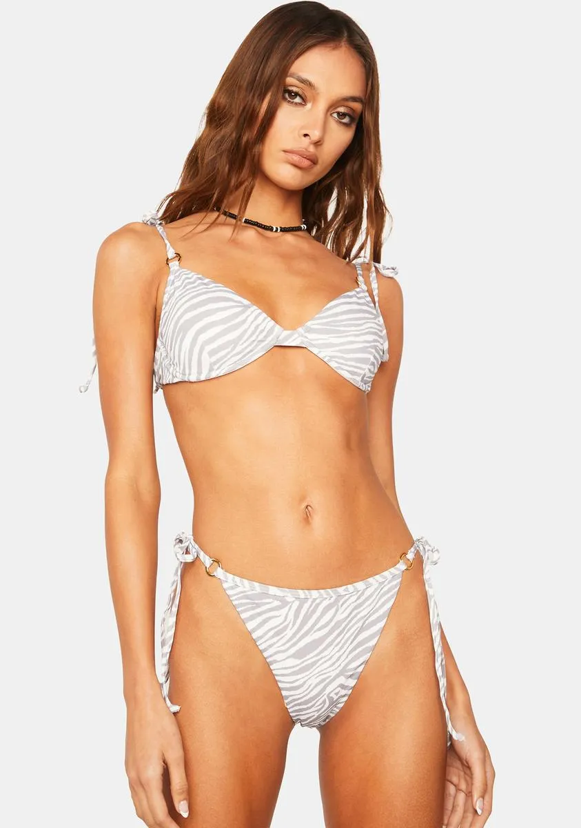 Zebra Talia Bikini Bottoms-