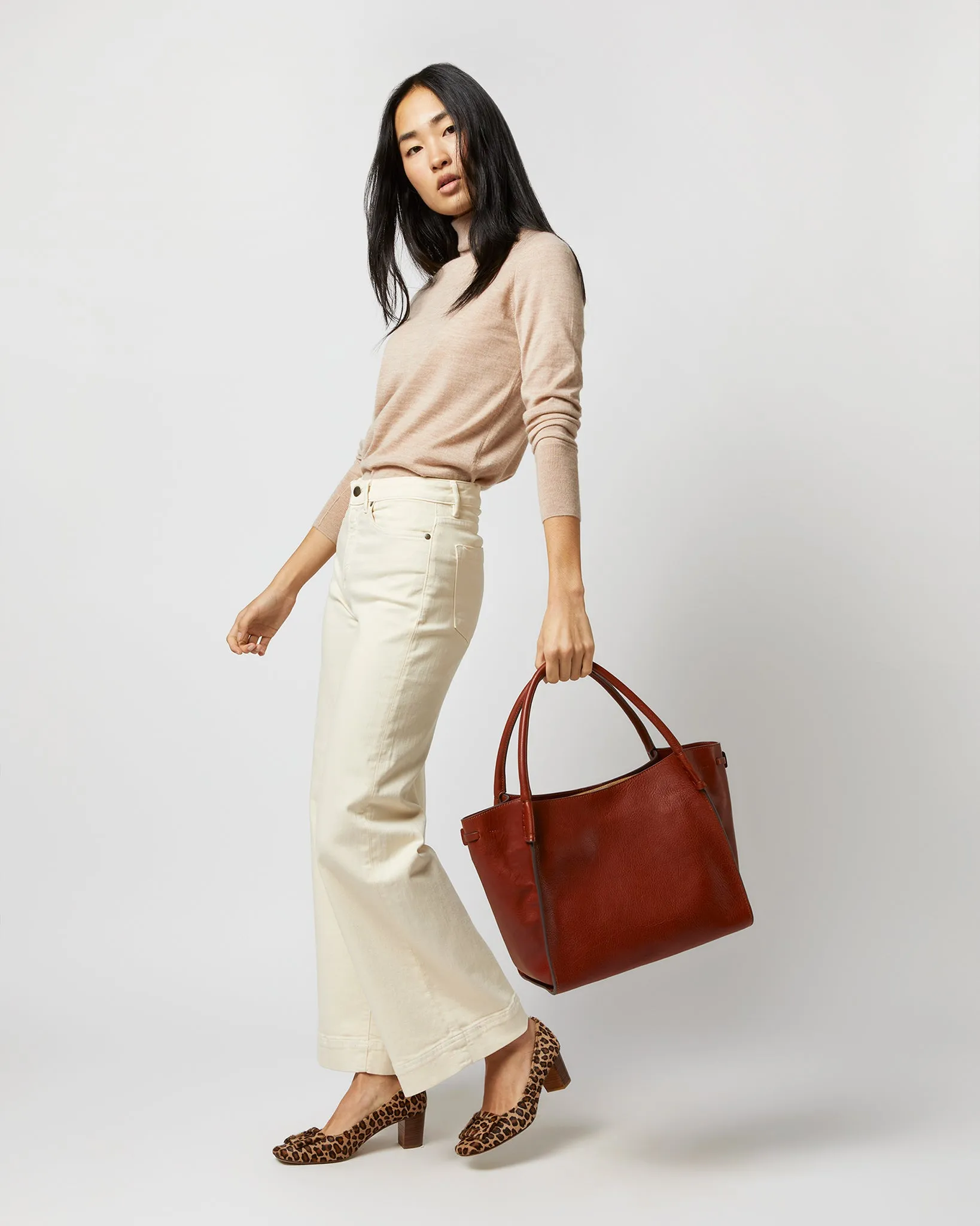 Zoe Tote in English Tan Leather