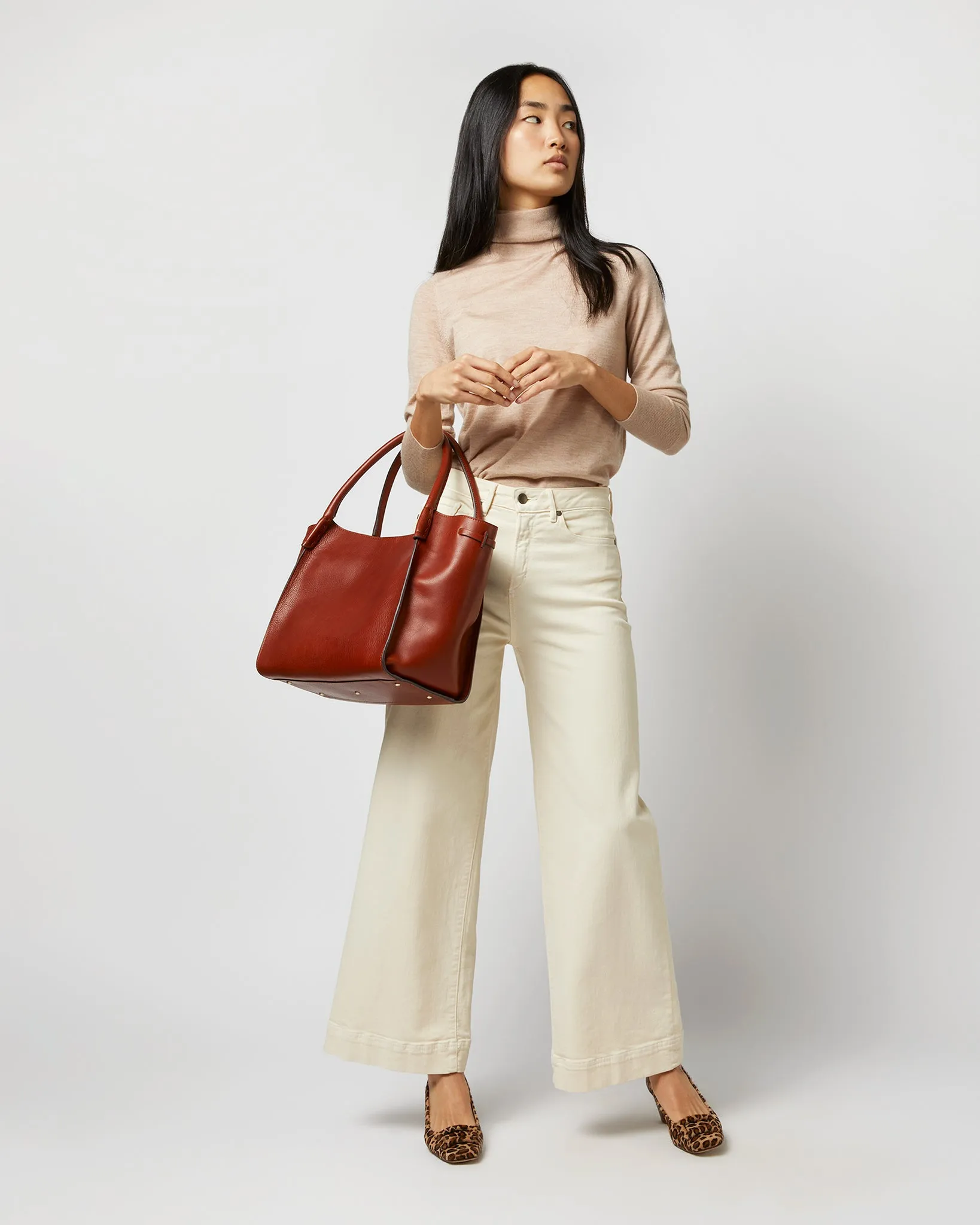 Zoe Tote in English Tan Leather